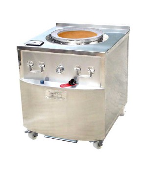 Gas Operated SS Tank Tandoor with Steel Top- 37” x 34” x 36”
