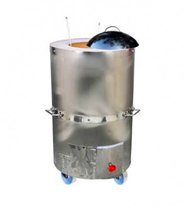 Manual Gas Operated SS Drum Tandoor-36” x 24” x 14”