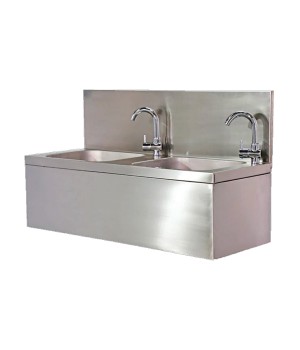 SS- 2 Person Drinking Water Station with Faucets