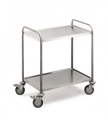 SS 2 Tier Service Trolley