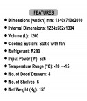 Reach In Freezers-STF-1200 BTM-4 Door