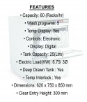 Undercounter Glass / Dishwasher-400DIG