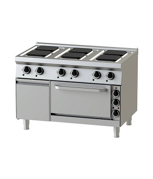 Electric - Hot Plate- 12-75 with Static 2/1 GN Electric Oven