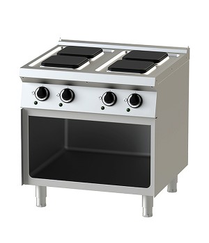 Electric - Hot Plate- 8-75 with Open Cabinet