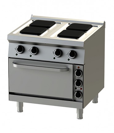 Electric - Hot Plate- 8-75 with Static 2/1 GN Electric Oven