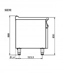 Electric - Flat Induction- 4-75 with Open Cabinet.