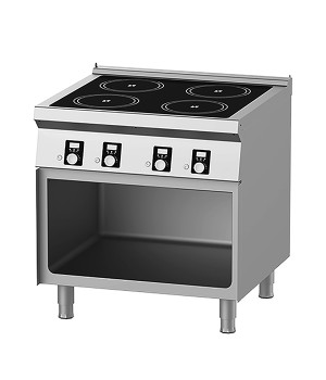 Electric - Flat Induction- 8-75 with Open Cabinet