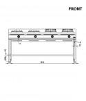 Wok Range Gas - 20-60 Wok Euro Line- 4 Burner