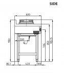 Wok Range Gas - 20-60 Wok Euro Line- 4 Burner