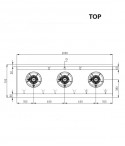 Wok Range Gas -20-70 Wok Euro Line- 3 Burner