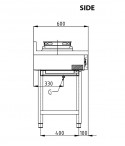 Wok Range Gas - 4-60 Wok Euro Line- Single burner