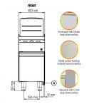 Gas - Fryer- 4-75-with Single Tank & Swing Door