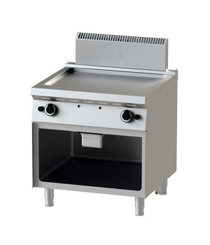 Gas - Fry Top- 8-75 -Smooth Griddle Surface with Open Cabinet