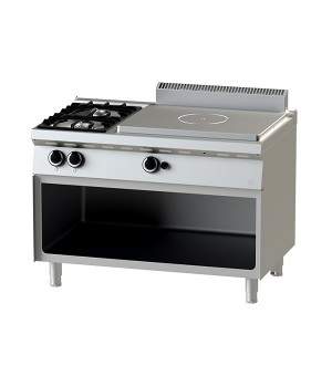 Gas - Hot Top- 12-75- Open Burners with Open Cabinet
