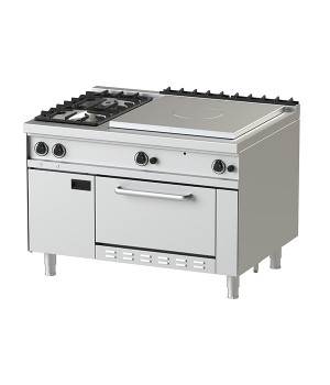 Gas - Hot Top 12-90- 2 Open Burner with Static 2/1 GN Gas Oven