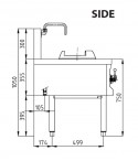 Wok Range Gas-120-75 Wok Kwalie 