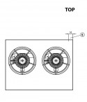 Wok Range Gas -7-55 Table Top- 2 Burner