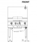 Wok Range Gas - 7-90- Kwalie High Pressure