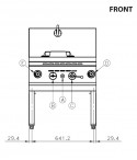 Wok Range Gas - 40-90 W1 Wok Kwalie 