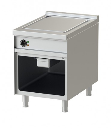 Electric - Fry Top- 6-90 Smooth Griddle Surface with Open Cabinet