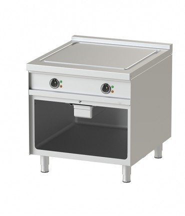 Electric - Fry Top- 8-90 - Grooved Griddle Surface with Open Cabinet