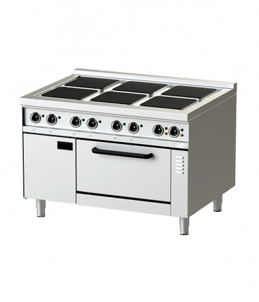 Electric - Hot Plate-12-90 with Static 2/1 GN Electric Oven