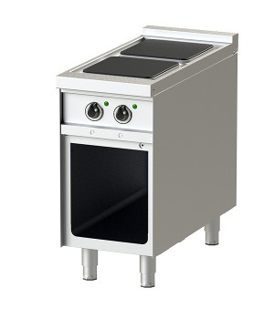 Electric - Hot Plate- 4-90 with Open Cabinet