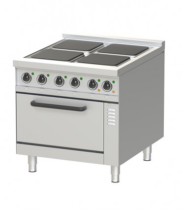 Electric - Hot Plate- 8-90 with Static 2/1 GN Electric Oven