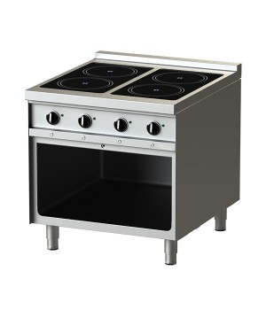 Electric - Flat Induction -8-90 with Open Cabinet