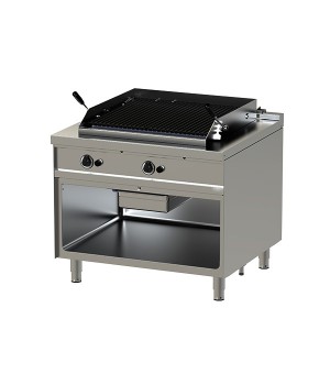 Gas- Charcoal Broiler-10-90- Open Cabinet
