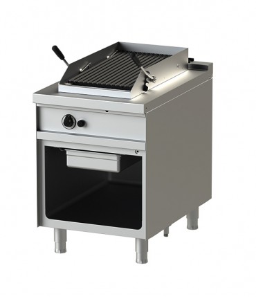 Gas- Charcoal Broiler- 6-90 Open Cabinet