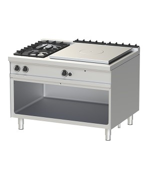 Gas - Hot Top- 12-90 - Open Burner with Open Cabinet